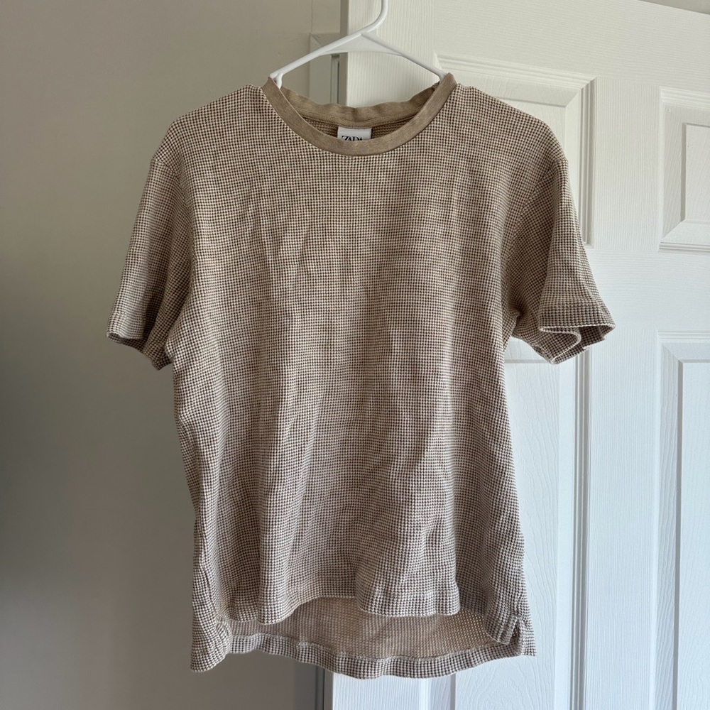Zara Waffle Thermal Top